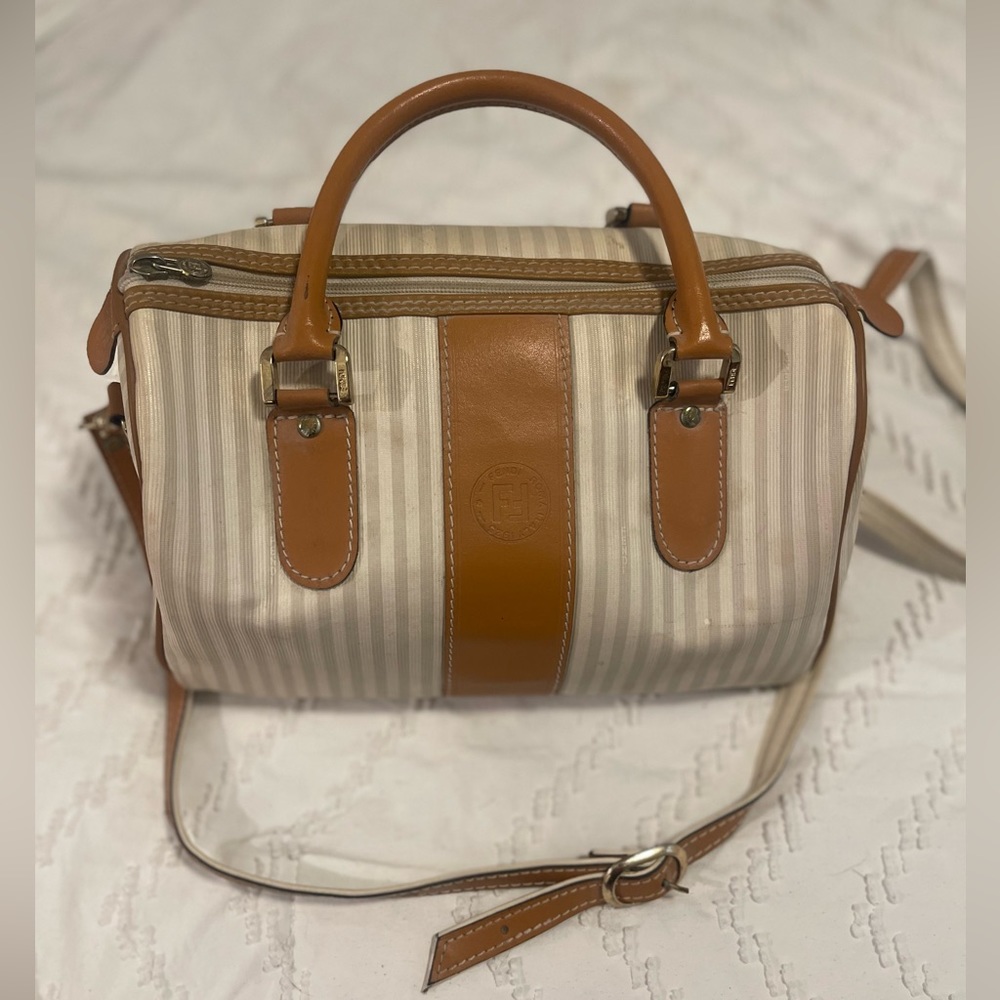 FENDI Vintage Pequin Handle Bag